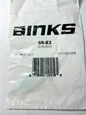 Binks 676281124195 New Old Stock 59-83 Wrench