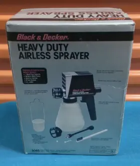 Black Decker 028873090652 And Heavy Duty Airless Paint Sprayer Model 9065