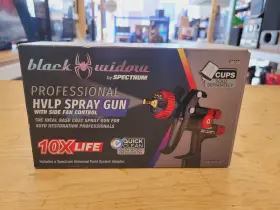 Black Widow 193175505637 Professional Hvlp Spray Gun With Side Fan Control #bw-hvlp-sf