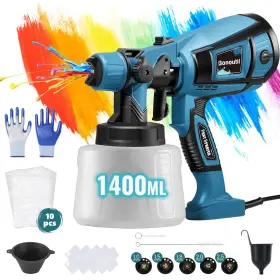 Xr-ht-03 Bonoutil Electric Paint Sprayer Gun 1400ml High Power Spray 3