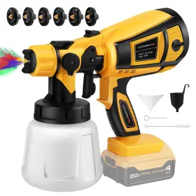 Cps-01 Booborny Cordless Paint Sprayer Batteries Not Included - 200w Electric Hvlp Spray P