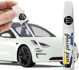 Fg091 Bozan Ppsw Pearl White Touch Up Paint Compatible With Tesla Diy Car Scratch Rep