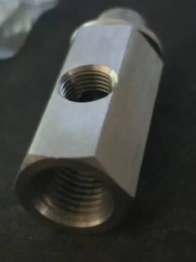 Branded 705353335310 Stainless Steel Oil Pressure Tee Adapter 1/4 Npt Female To Male 1/8 Sensor P