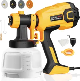 700w Branded 726084282636 Paint Sprayer Hvlp High Power Electric Spray Gun With 40 Fl Oz Conta