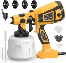 1000w Branded 744110656435 Paint-sprayer Hvlp High Power Electric Spray Paint Gun 1400ml Capacit