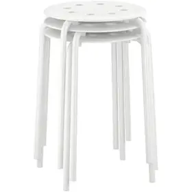 Branded01 711181994834 Set Of 1 Marius Steel Epoxy Powder Coating Stool 3.94 Inch D X 5.91 W 1.97 H New