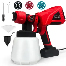 Xi-006-sprayer-1 Byczone 600w Paint Sprayer Electric Spray Gun With 1000ml Capacity Container