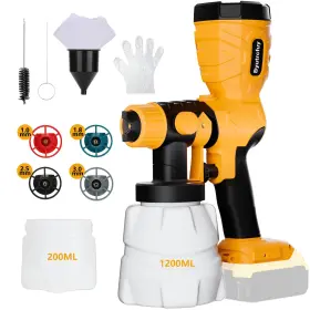 Dw-sg07-01 Byutrcfuy Paint Sprayer For Dewalt 20v Battery - 300w Hvlp Electric Gun With 4 Si