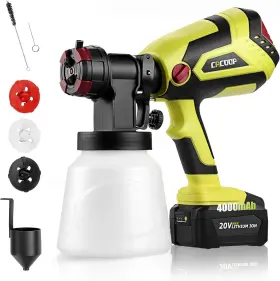 Cacoop 741802931115 New-cacoop Cordless Paint Sprayer 20v 2 Batteries And Charger Electric