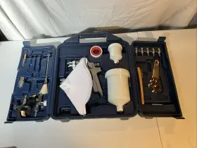 Ifs580-l0716 Campbell Hausfeld Gravity Feed Spray Gun Kit Never Used ..see Pics