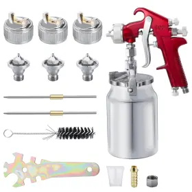 Cb-10913016 Carbole Suction Paint Sprayer Gun - 1000cc Capacity Cup With 1.3mm 1.7mm 2.0mm Nozzle