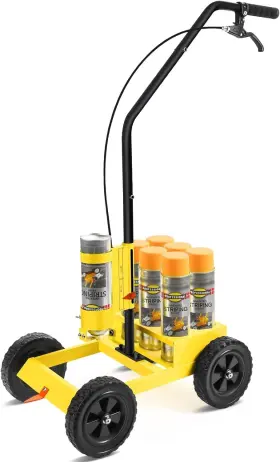 Caslmm0004 Carod Striping Line Marking Machine Yellow For Parking Lots And Roads