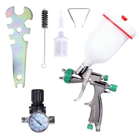 H-899 Cartman 943536309213 Hvlp Gravity Feed Air Spray Gun 20.2 Oz Capacity 12-14 Cfm Cubic Feet