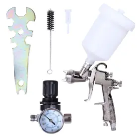 Cm-mp-400-2 Cartman Mp-400 Hvlp Gravity Feed Air Spray 20.2 Oz Capacity 9-11 Cfm Cubic Feet Per