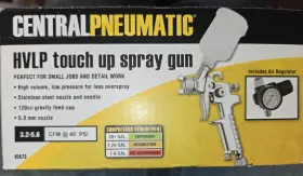 47016 Central Pneumatic 67181/47016 20 Oz Hvlp Gravity Feed Air Spray Paint Gun 50-70 Psi Wrench