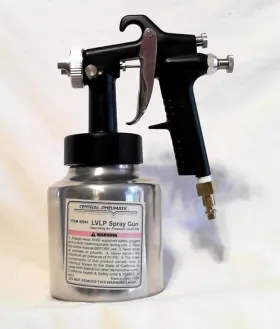 92841 Central Pnuematic Pneumatic Lvlp Spray Gun Max 50 Psi