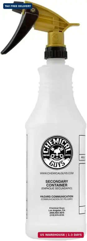 Chemical Guys 816276018829 Acc 136 Acid Resistant Sprayer With 32 Oz Heavy Duty Bottle Whit