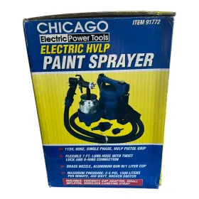 91772 Chicago Electric Power Tools Hvlp Paint Sprayer Kit - New Other