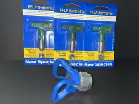 041124 China Green Fine Finish Spray Tip 3 Para Esprayar 211/308/410 With Guard Pack