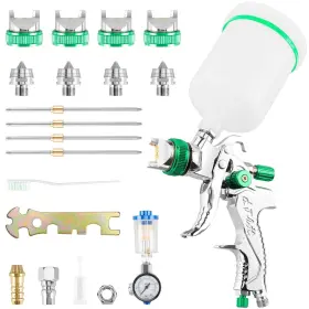 Gn-2008 Chiyuvie Hvlp Professional Spray Gun With 1.4/1.7/2.0/2.5mm Nozzle And Air Regulator