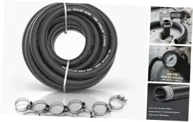 J1532 Choimoon Sku18-16mm 20ftc 5/8 Transmission Oil Cooler Hose Fuel Line 20ft With Clamps