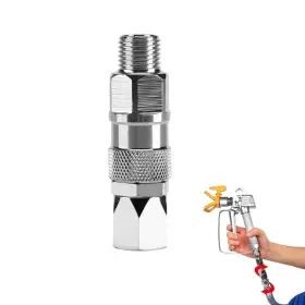 Cocoarm1tn7ym9ceq Cocoarm Paint Sprayer Swivel Joint 1/4-inch Stainless Steel 360 Degrees Rotate