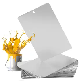 Fba-llw-006 Consfly 100pcs Paint Color Matching Spray Out Cards Aluminum Test Panels Automo