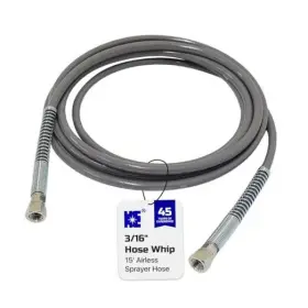 R70315f Cosmostar 3/16 Inch X 15 Feet Super Flexible Airless Sprayer Hose - 3300 Psi Max