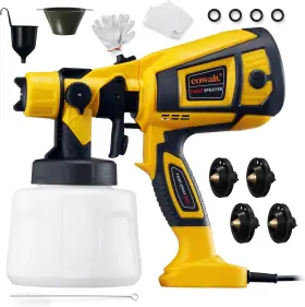 Psg1400 Cowalt Paint Sprayer 1000w Powerful Hvlp Spray Gun Electric Perfect Yellow Black