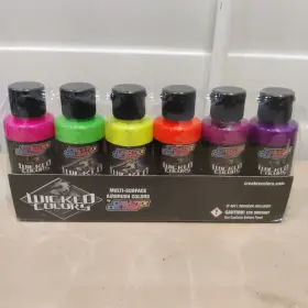 W103-00 Createx Wicked Fluorescent Set