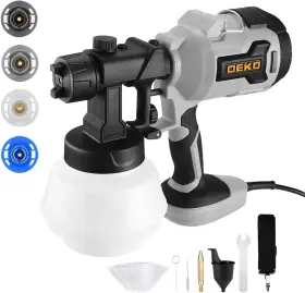 Dksg70k1g-bs Dekopro Electric Paint Sprayer Hvlp 700w Spray Gun For House Painting Fur