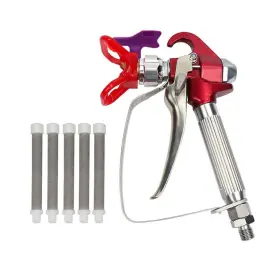 Xs-818 Dent-de-lion 787477486888 Airless Spray Gun High Pressure Nozzle Seat 5 X Paint Spra