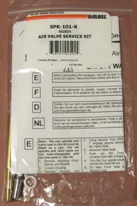 Spk-101-k Devilbiss Air Valve Service Kit