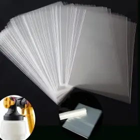 Dexspoeny 761426698003 50pcs Paint Spray Gun Bag Disposable Liner Transparent Sprayer Cup