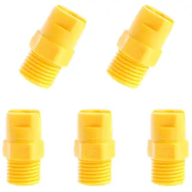 Ffspray-1 Dgzzi Ffspray-1/4-80d-5 Flat Fan Spray Tip 5pcs 1/4 Inch Male Thread 80 Degree Pp 0.25