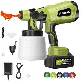 Dlozrak 717097952494 Paint Sprayer With Battery Spray Gun Durable Cordless F