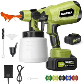 Dlozrak 881351466956 Paint Sprayer With Batteries Cordless 100% Copper Motor S