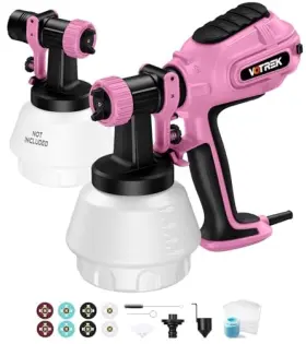 Spa8010-tr Dongguanshiguoyankejiyouxiangongsi Electric Hvlp Paint Sprayer Gun For House Painting/furniture/interior Pink