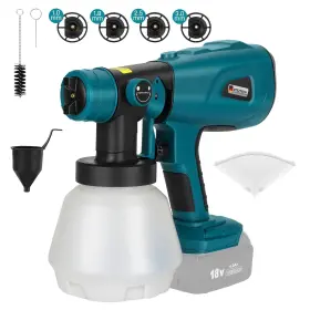 Mt-sg001 Dteztech Paint Sprayer For Makita 18v Lxt Battery Hvlp Spray Gun With Brushless