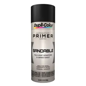 B00b3uy6ss Dupli-color Black Sandable Primer Aerosol 12oz Can - Case Of 6 For Auto/diy