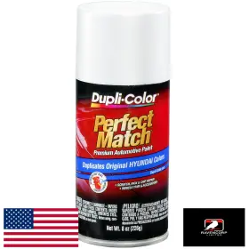 B00g762sem Dupli-color Perfect Match 8oz Auto Spray Paint - Hyundai Power White Pearl W1