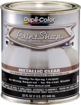 Bsp301 Dupli-color Paint Shop Finish System Base Coat Metallic Clear - 32 Oz