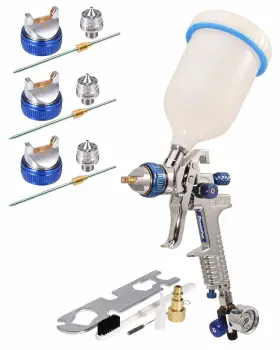 032145k Dynastus 22 Oz. Hvlp Air Spray Gun Auto Car Detail Paint Sprayer Replaceable