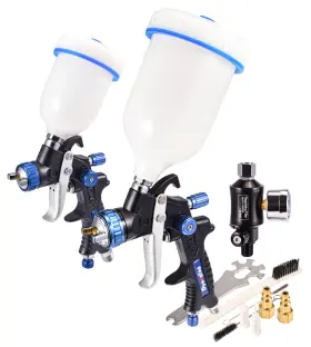 232200 Dynastus Pro Series Gravity Feed Composite Hvlp Air Spray Gun Detail Paint Sprayer 2 P