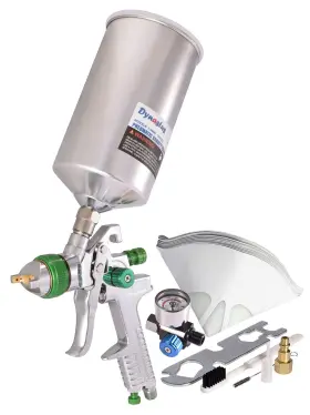 Dynastus 634715947765 1 Quart Hvlp Air Spray Gun Auto Car Detail Paint Sprayer 1.4mm Nozzle With
