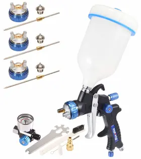 Dynastus 974513010129 22 Oz. Professional Composite Hvlp Air Spray Gun Detail Paint Sprayer 2.0mm