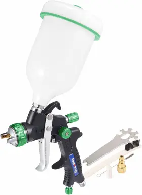 Rf701ag Dynastus 22 Oz. Professional Composite Hvlp Air Black Green Silver White