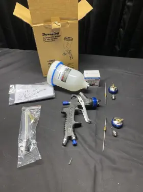 032121k Dynasty Composite Hvlp Spray Gun 3 Nozzle Kit 1.4 1.7 2.0