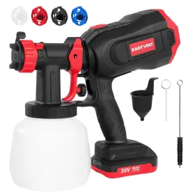 Eastvolt 757771388270 Cordless Paint Sprayer 20v Brushless Hvlp Spray Gun 4 Nozzles 3 S