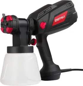 Q1p-wyt27-800 Eastvolt High Power Hvlp Home Electric Spray Gun 600 Watt Paint Black Red